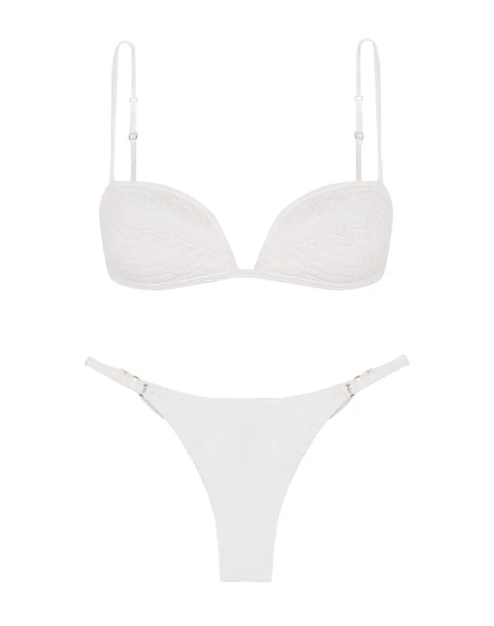 Bottoms Women ViX Paula Hermanny Firenze Rafa Bottom 8211 White