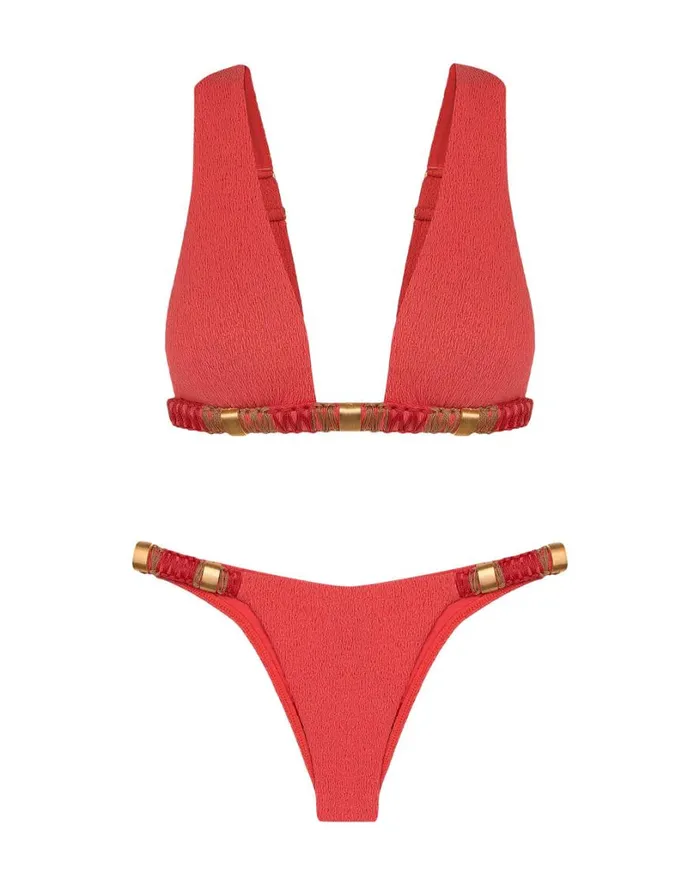 Bottoms Women ViX Paula Hermanny Firenze Sally Fany Bottom 8211 Raspberry