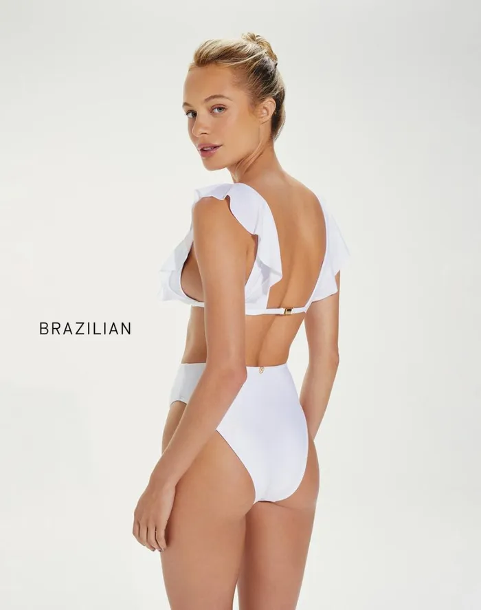 Bottoms Women ViX Paula Hermanny Gigi Hot Pant Bottom 8211 White