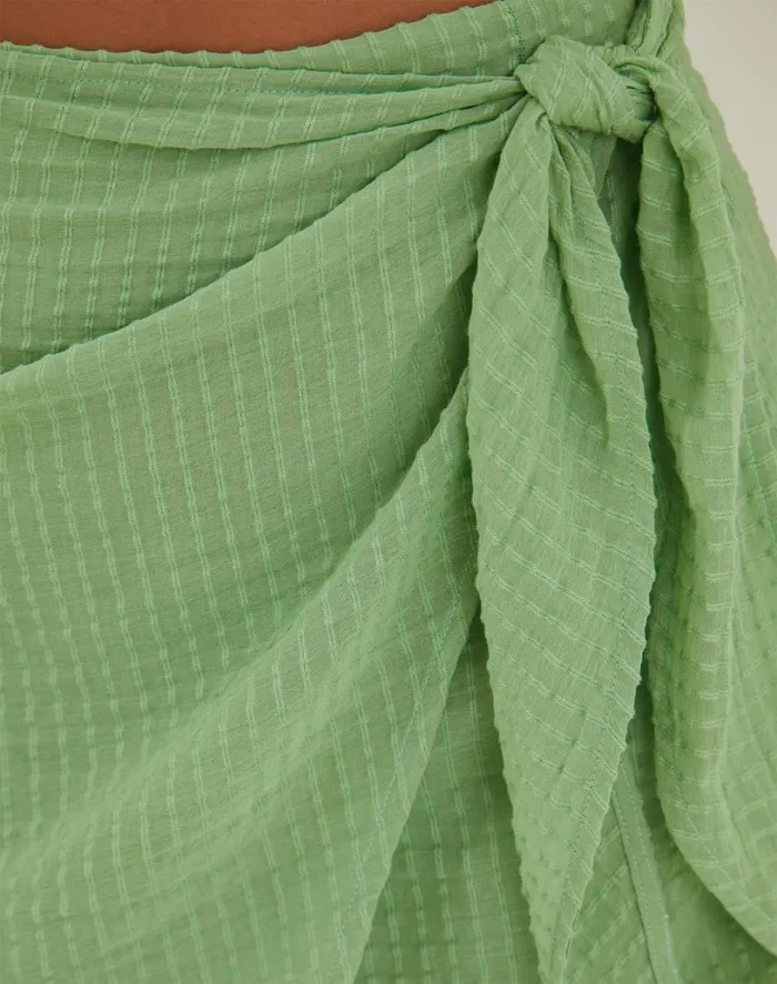 Bottoms Women ViX Paula Hermanny Kim Mini Skirt 8211 Aloe