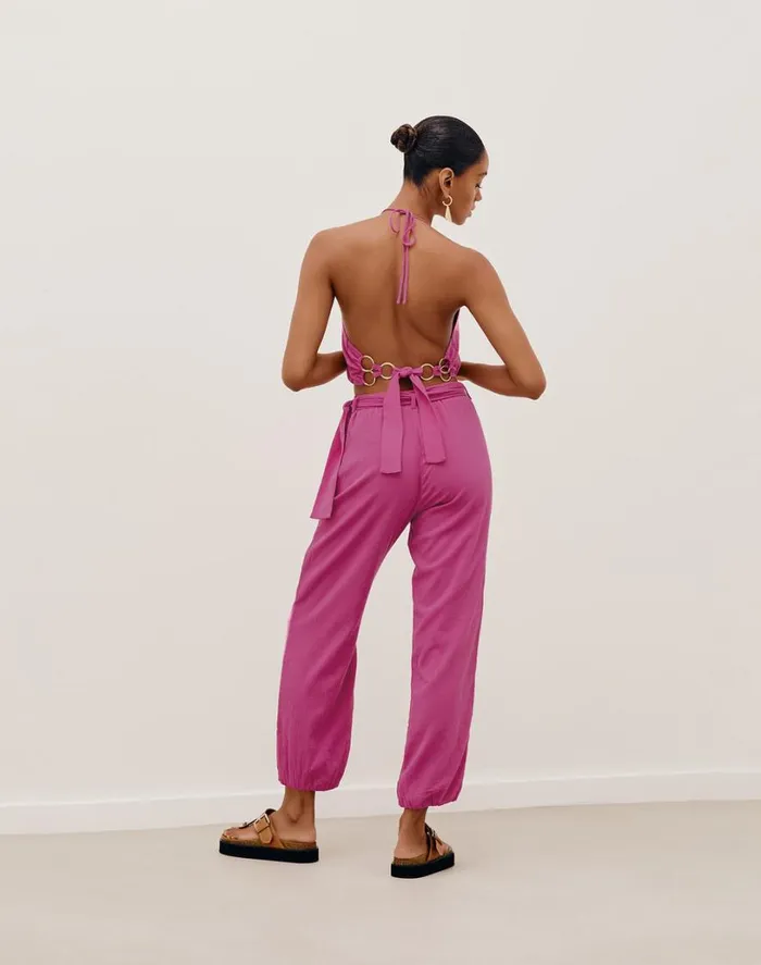 Bottoms Women ViX Paula Hermanny Kira Pants 8211 Bubblegum