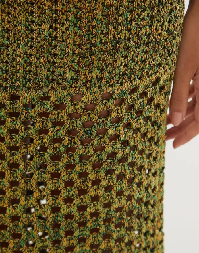 Bottoms Women ViX Paula Hermanny Knit Aria Midi Skirt 8211 Green