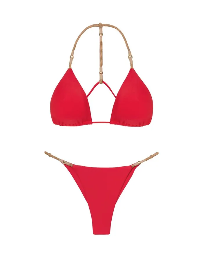 Bottoms Women ViX Paula Hermanny Layla Bottom 8211 Red Poppy