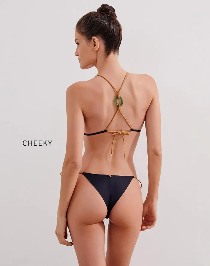 Bottoms Women ViX Paula Hermanny Matte Tie Side Bottom 8211 Black