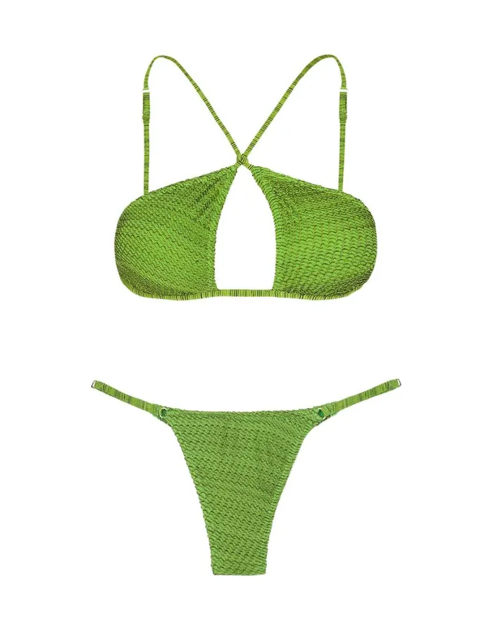 Bottoms Women ViX Paula Hermanny Mesh Rafa Bottom 8211 Acid Green