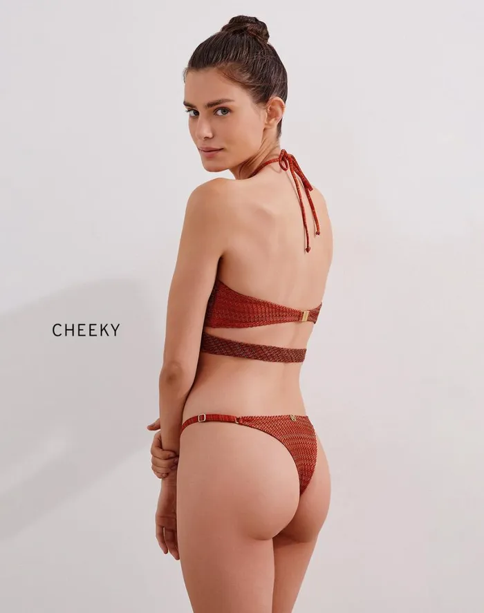 Bottoms Women ViX Paula Hermanny Mesh Rafa Bottom 8211 Brick