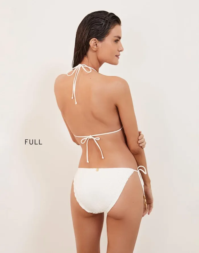 Bottoms Women ViX Paula Hermanny Scales Diara Ripple Bottom 8211 Off White