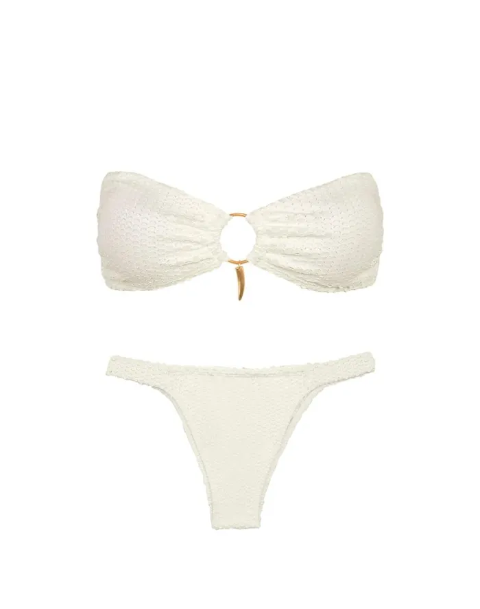 Bottoms Women ViX Paula Hermanny Scales Fany Bottom 8211 Off White