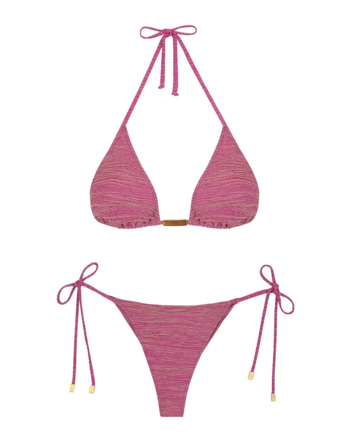 Bottoms Women ViX Paula Hermanny Tie Side Bottom 8211 Berry Burst