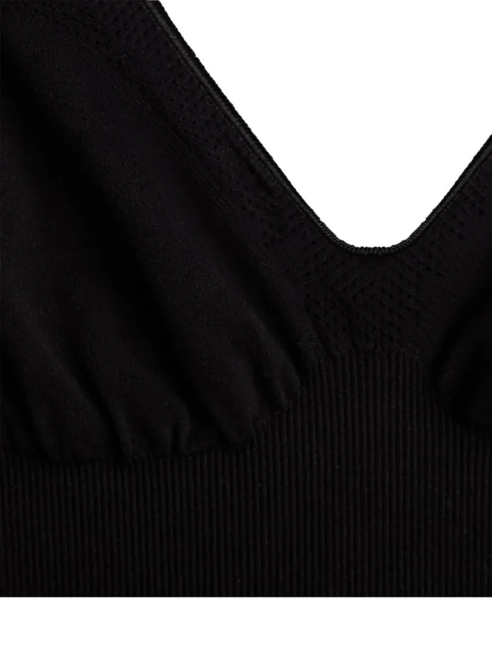 Bralettes and Wireless Bras Lingerie Fleur Du Mal Le Body Seamless Bralette Black