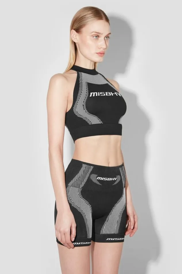 Bras Women MISBHV Sport Halter Bra Blackwhite