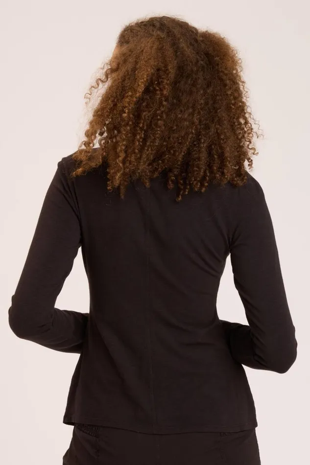 Brie Hardware Long Sleeve Black Clothing XCVI ShirtsBlouses