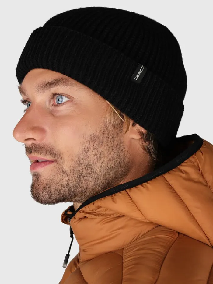 Brunotti Caps and Beanies Men Chatel Beanie Black