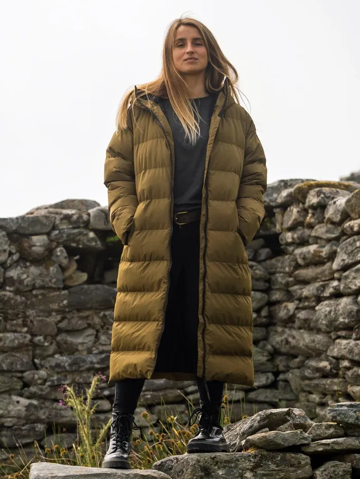 Brunotti Jackets Women Bigsur Long Puffer Coat Green