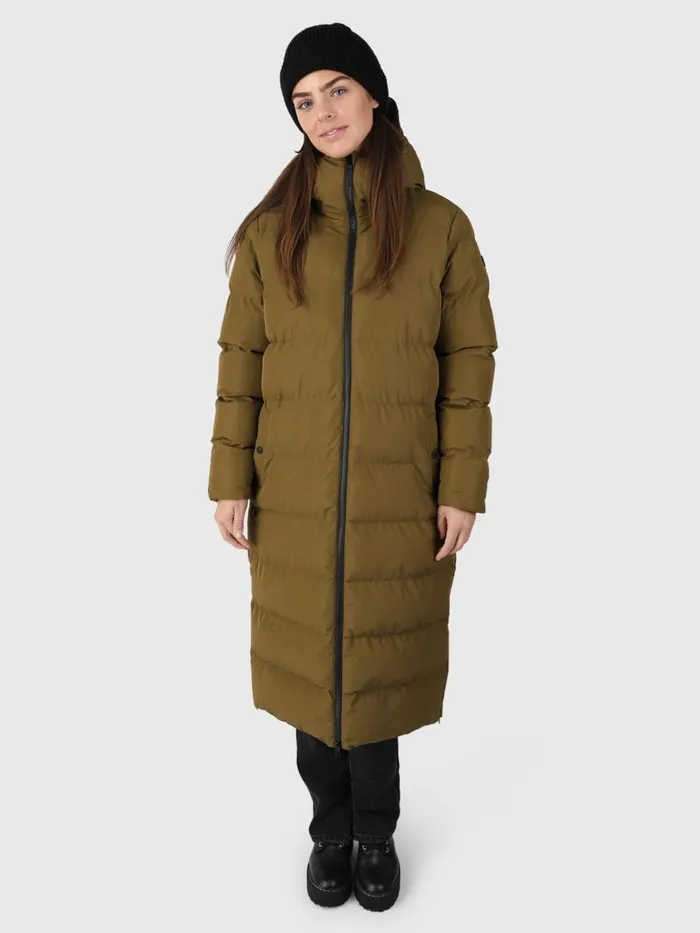 Brunotti Jackets Women Bigsur Long Puffer Coat Green