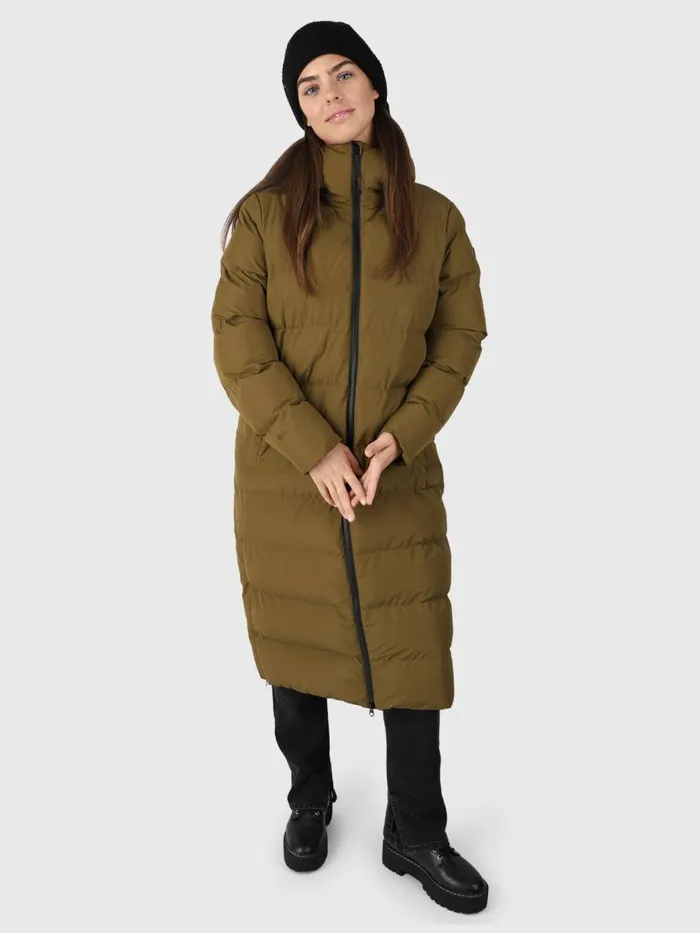Brunotti Jackets Women Bigsur Long Puffer Coat Green