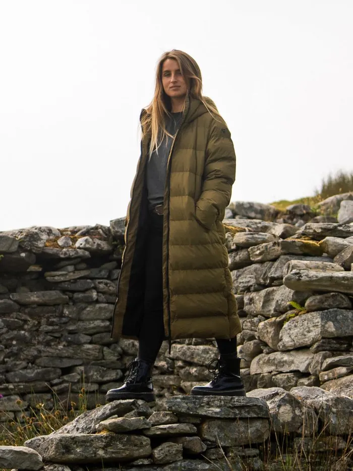 Brunotti Jackets Women Bigsur Long Puffer Coat Green