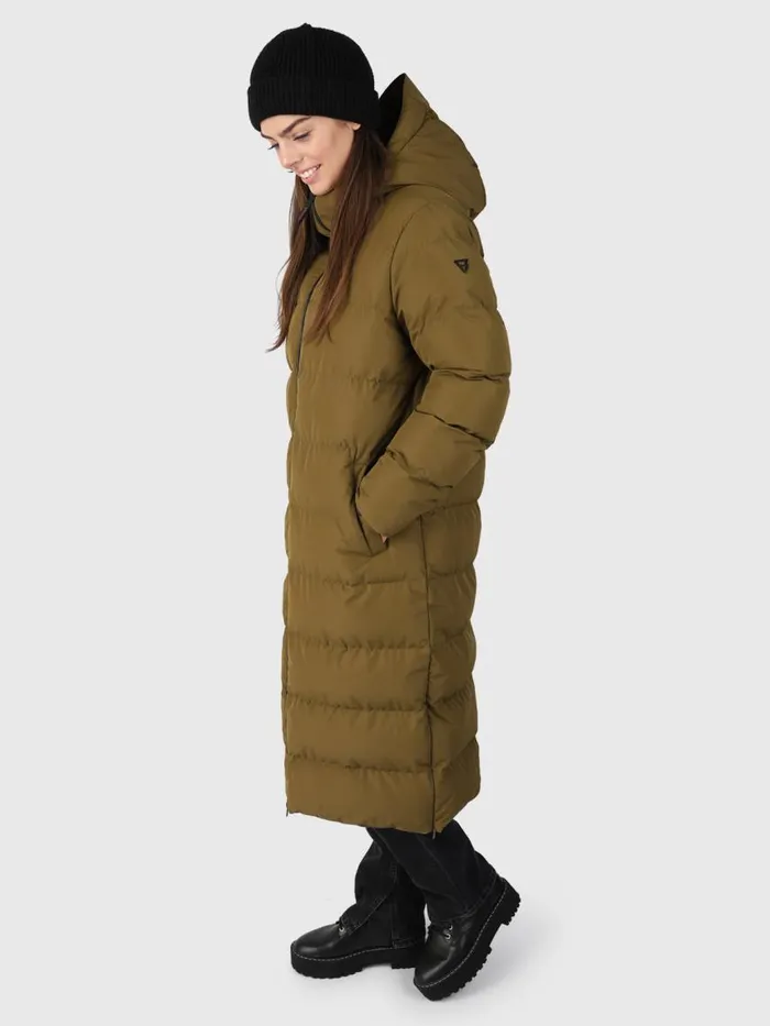 Brunotti Jackets Women Bigsur Long Puffer Coat Green