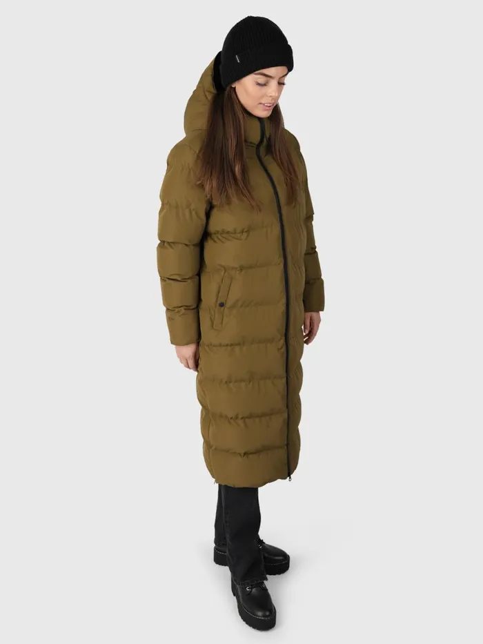 Brunotti Jackets Women Bigsur Long Puffer Coat Green