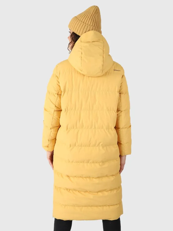 Brunotti Jackets Women Bigsur Long Puffer Coat Yellow