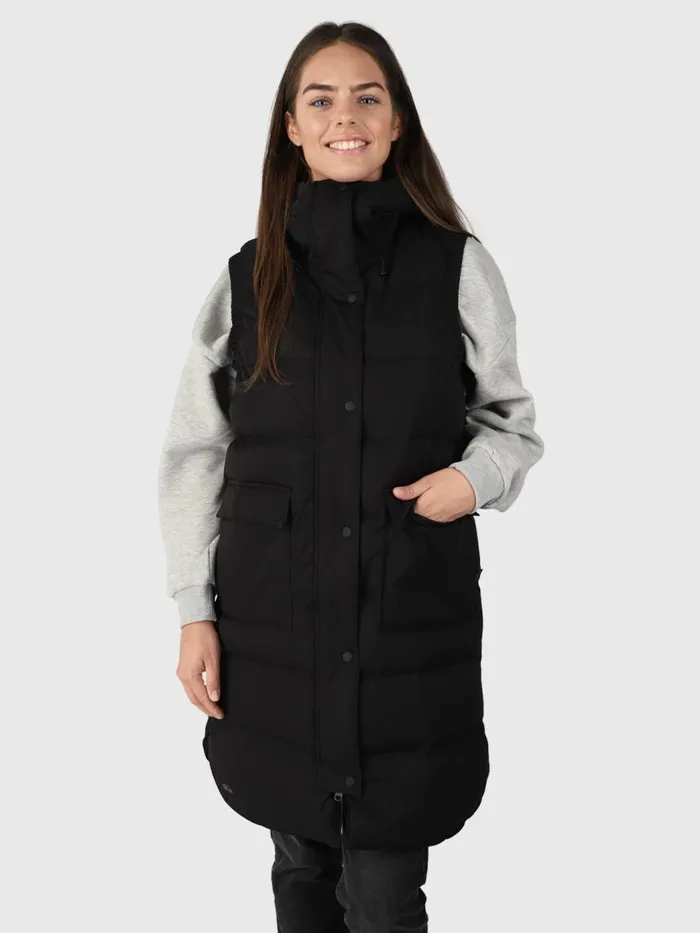 Brunotti Jackets Women Kalani Long Puffer Bodywarmer Black