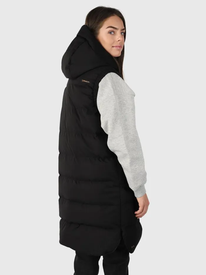 Brunotti Jackets Women Kalani Long Puffer Bodywarmer Black