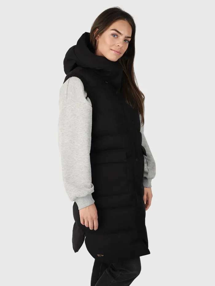 Brunotti Jackets Women Kalani Long Puffer Bodywarmer Black