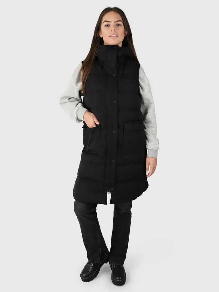 Brunotti Jackets Women Kalani Long Puffer Bodywarmer Black