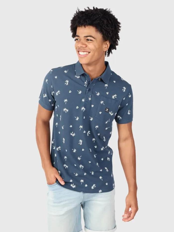 Brunotti Polos and Shirts Men AddaxAOPolo Shortsleeve Blue