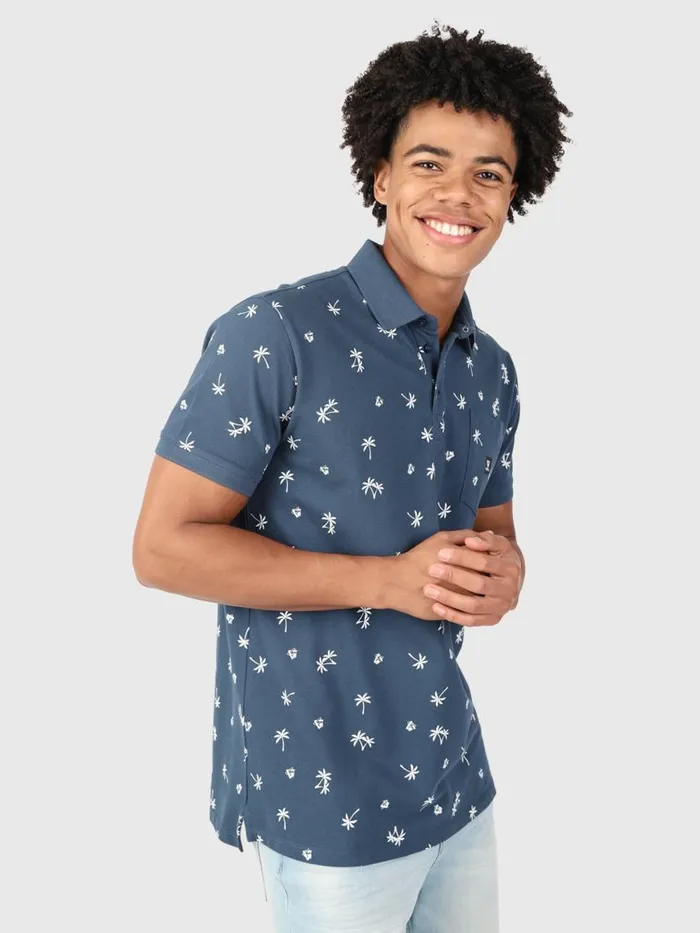 Brunotti Polos and Shirts Men AddaxAOPolo Shortsleeve Blue