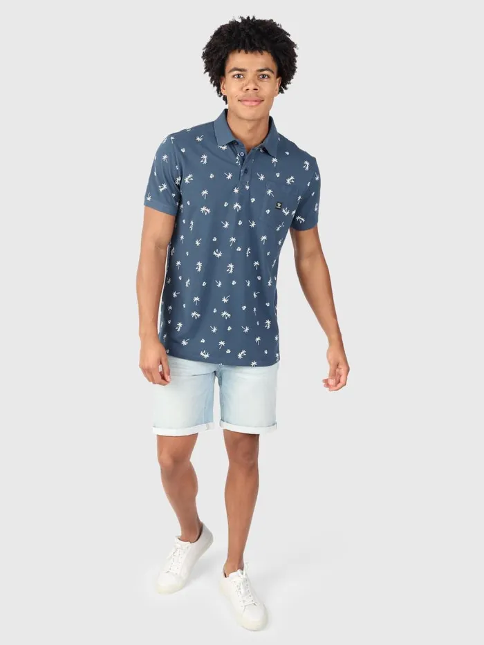 Brunotti Polos and Shirts Men AddaxAOPolo Shortsleeve Blue