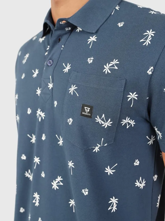 Brunotti Polos and Shirts Men AddaxAOPolo Shortsleeve Blue
