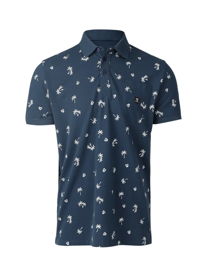 Brunotti Polos and Shirts Men AddaxAOPolo Shortsleeve Blue