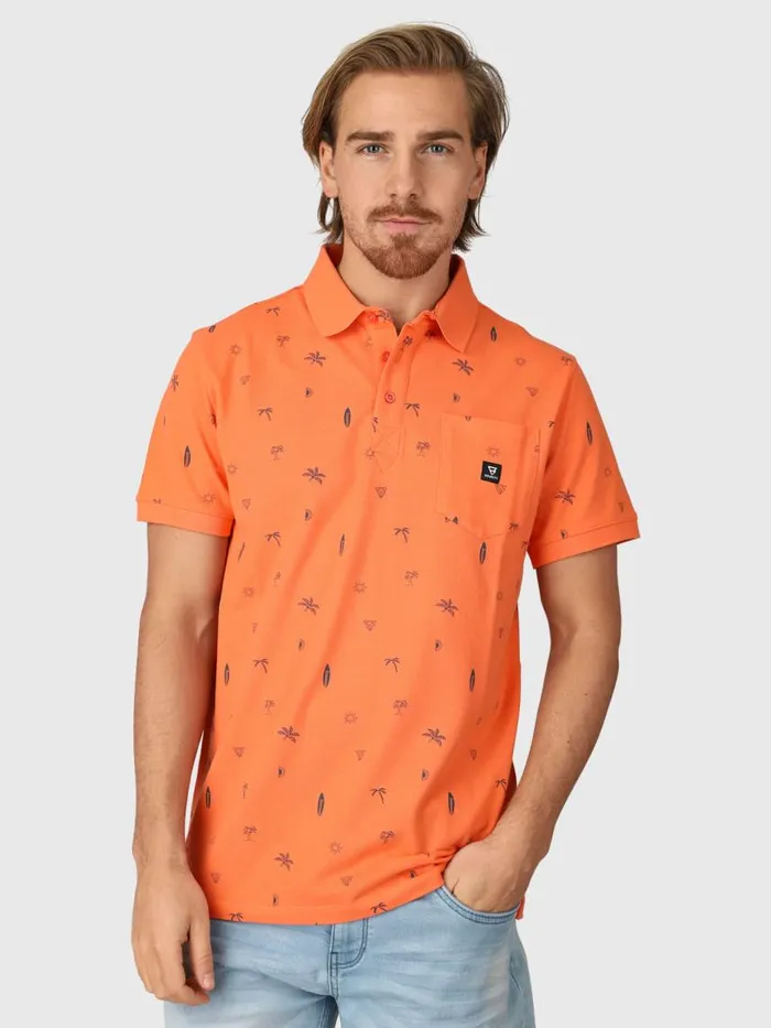 Brunotti Polos and Shirts Men AddaxAOPolo Shortsleeve Orange