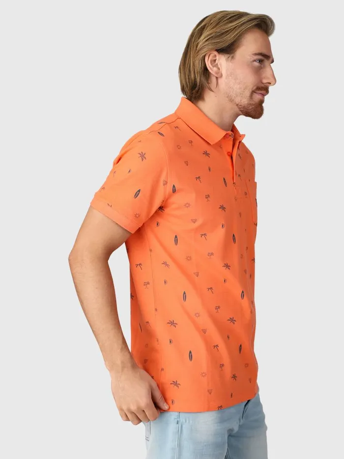 Brunotti Polos and Shirts Men AddaxAOPolo Shortsleeve Orange