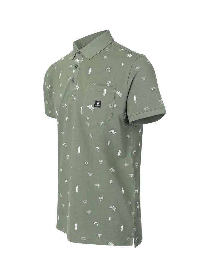 Brunotti Polos and Shirts Men AddaxAOPolo Shortsleeve Vintage Green