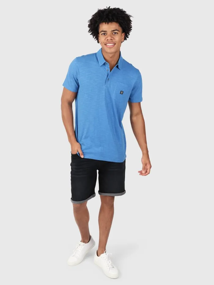 Brunotti Polos and Shirts Men PalotjePolo Shortsleeve Bright Blue
