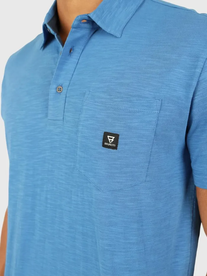 Brunotti Polos and Shirts Men PalotjePolo Shortsleeve Bright Blue