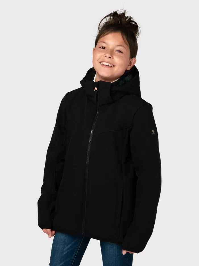 Brunotti Snow Jackets Kids Apexia Meisjes Softshell Jacket Black