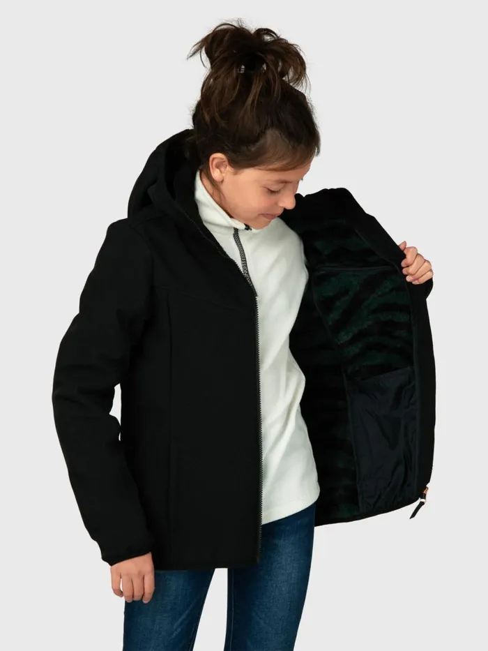 Brunotti Snow Jackets Kids Apexia Meisjes Softshell Jacket Black