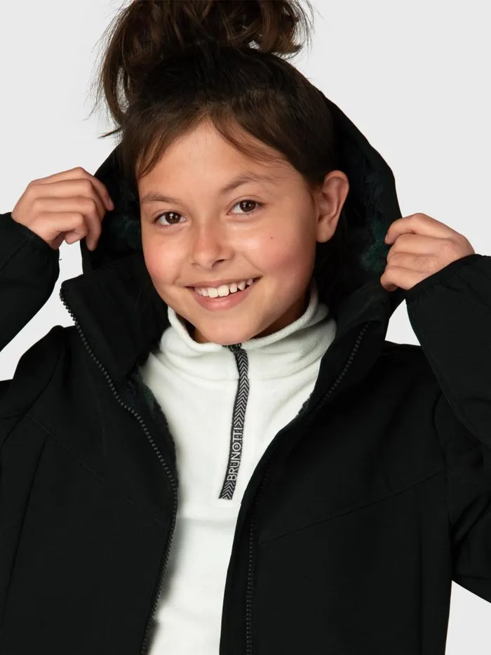 Brunotti Snow Jackets Kids Apexia Meisjes Softshell Jacket Black