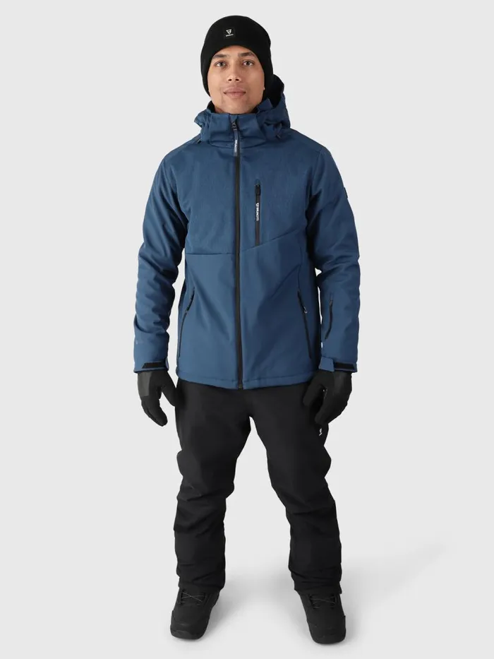 Brunotti Snow Jackets Men TwinstrokeSoftshell Jacket Blue