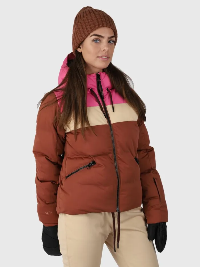 Brunotti Snow Jackets Women Niagona Puffer Snow Jacket Brown