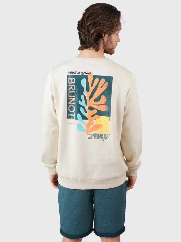 Brunotti Sweaters and Hoodies Men MurrayRSweater WhiteBeige