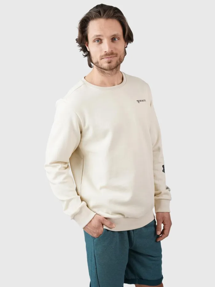 Brunotti Sweaters and Hoodies Men MurrayRSweater WhiteBeige