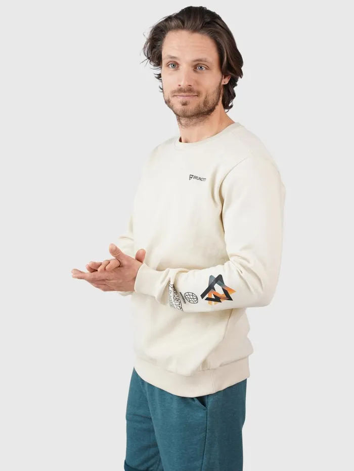 Brunotti Sweaters and Hoodies Men MurrayRSweater WhiteBeige