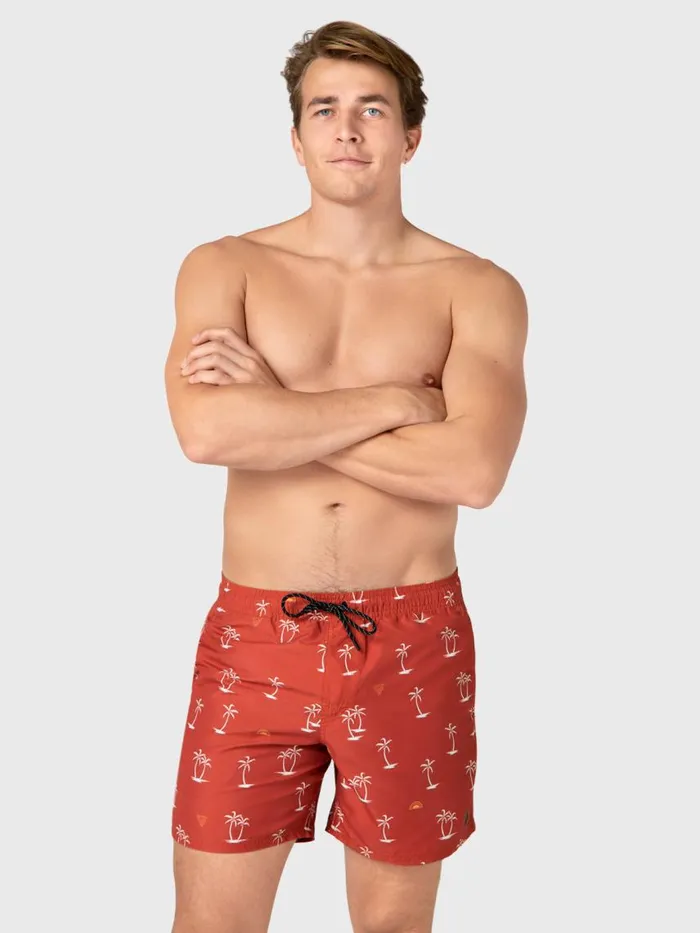 Brunotti Swim Shorts Men CrunECOMiniNSwim Shorts Red Brown