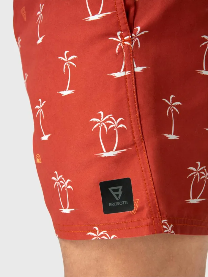 Brunotti Swim Shorts Men CrunECOMiniNSwim Shorts Red Brown