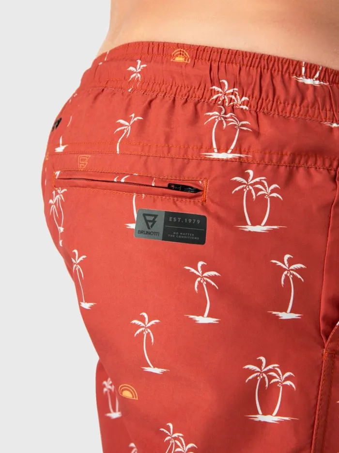 Brunotti Swim Shorts Men CrunECOMiniNSwim Shorts Red Brown