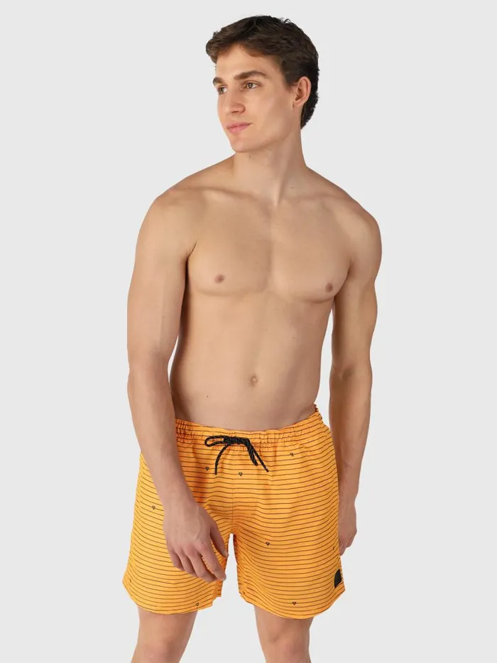 Brunotti Swim Shorts Men CrunECOStripeSwim Shorts Orange